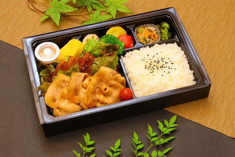 クイーンポークの照焼きと生姜焼き弁当