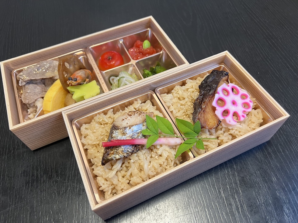 銀鱈飯とサワラ飯の和御膳