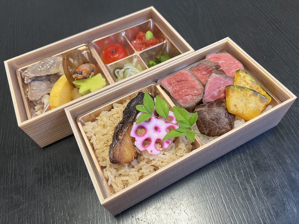銀鱈飯とステーキ飯の和御膳